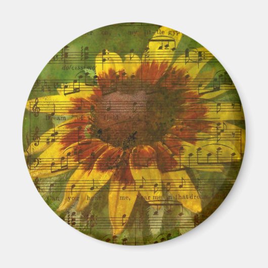 Sinti und Roma Sweetheart Floral Collage Magnet (Vorne)