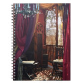 Sinti und Roma Theater mit Kronleuchter heißt Sie Notizblock (Vorderseite)