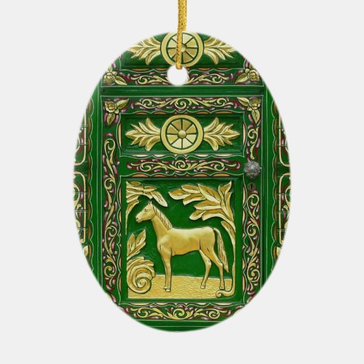 Sinti und Roma-Türdetails Keramik Keramik Ornament (Vorne)