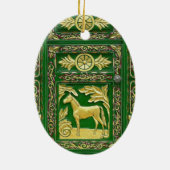 Sinti und Roma-Türdetails Keramik Keramik Ornament (Hinten)