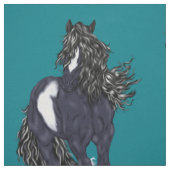 Sinti und Roma Vanner Draft Horse Print Stoff (Muster)
