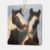 Sinti und Roma Vanner Horse Friends Keramikornament (Links)