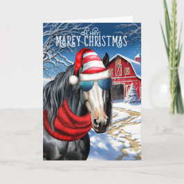 Sinti und Roma Vanner Horse Funny MAREy Weihnachte Feiertagskarte