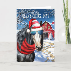 Sinti und Roma Vanner Horse Funny MAREy Weihnachte Feiertagskarte