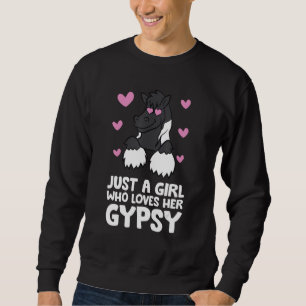Sinti und Roma Vanner Horse Girl Just a Girl, die  Sweatshirt