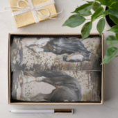 Sinti und Roma Vanner Horse Watercolor Decoupage Seidenpapier (Geschenk)