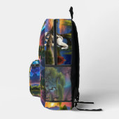 Sinti und Roma Vanner Horse Willow Tree und farben Bedruckter Rucksack (Rechts)