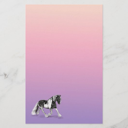 Sinti und Roma Vanner Paint Horse Stationpapier Briefpapier (Vorderseite)