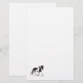 Sinti und Roma Vanner Paint Horse Trotting White S Briefpapier (Vorne/Hinten)