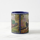 Sinti und Roma Vanner Pferd Irish Caravan Wagen bl Tasse (Zentrum)