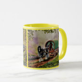 Sinti und Roma Vanner Pferd Irish Caravan Wagen ge Tasse (VorderseiteRechts)