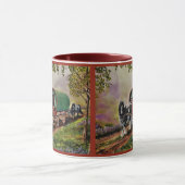 Sinti und Roma Vanner Pferd Irish Caravan Wagen ro Tasse (Zentrum)