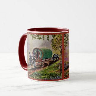 Sinti und Roma Vanner Pferd Irish Caravan Wagen ro Tasse