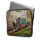 Sinti und Roma Vanner Pferd Laptopschutzhülle (Vorderseite Links)
