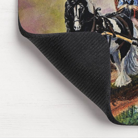 Sinti und Roma Vanner Pferd Mousepad (Ecke)