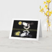 Sinti und Roma Vanner Pferdephantasie Gruß-Karten Karte (Gelbe Blume)