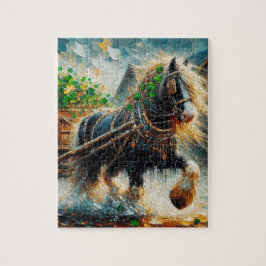 Sinti und Roma Vanner Pulling Kleeblatts Cart St P Puzzle