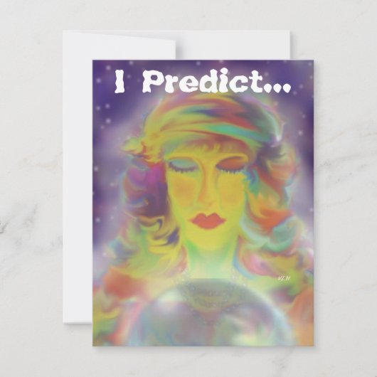 Sinti und Roma-Vorhersage-Halloween-Party Einladung (Vorderseite)