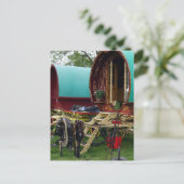 Sinti und Roma-Wagen Postkarte (Stehend Vorderseite)