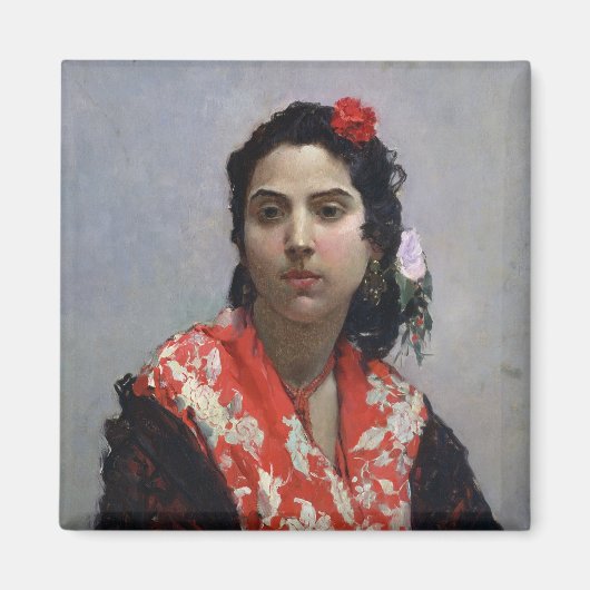 Sinti und Roma Woman Magnet (Vorne)