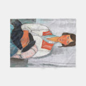 Sinti und Roma Woman mit Baby, Modigliani Fleecedecke (Vorderseite (Horizontal))