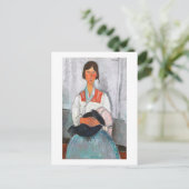 Sinti und Roma Woman mit Baby, Modigliani Postkarte (Stehend Vorderseite)
