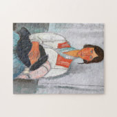 Sinti und Roma Woman mit Baby, Modigliani Puzzle (Horizontal)