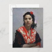 Sinti und Roma Woman Postkarte (Vorne/Hinten)