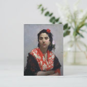 Sinti und Roma Woman Postkarte (Stehend Vorderseite)