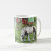 Sinti und Romalastwagen und -pferde Kaffeetasse (VorderseiteRechts)