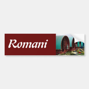 Sinti und Romawohnwagen Autoaufkleber
