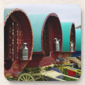 Sinti und Romawohnwagen Untersetzer (Vorderseite)