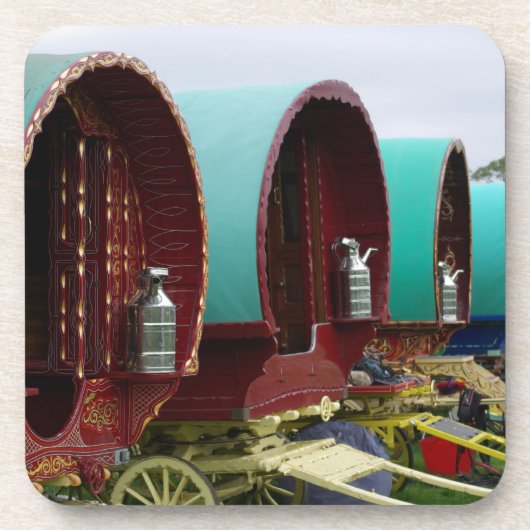 Sinti und Romawohnwagen Untersetzer (Vorderseite)