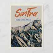 Sintra Moors Burg - Portugal Postkarte (Vorderseite)