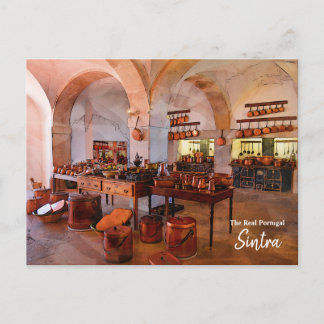 Sintra Palace Kupfer Küche Postkarte