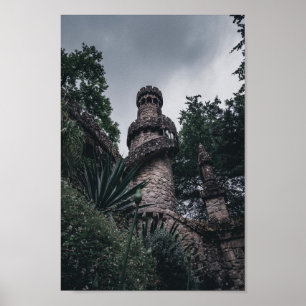 Sintra - Portugal - Blick auf den Turm einer Burg Poster