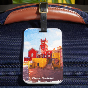 Sintra Portugal City Watercolor Gepäckanhänger