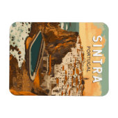 Sintra Portugal Illustration Travel Art Vintag Magnet (Horizontal)
