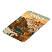 Sintra Portugal Illustration Travel Art Vintag Magnet (Linke Seite)