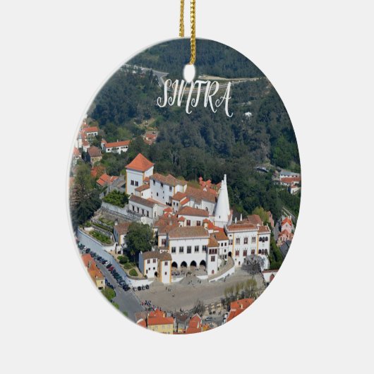 Sintra Portugal Panorama-Ornament Keramik Ornament (Rechts)