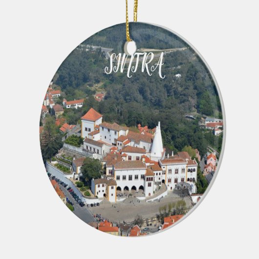 Sintra Portugal Panorama-Ornament Keramik Ornament (Links)