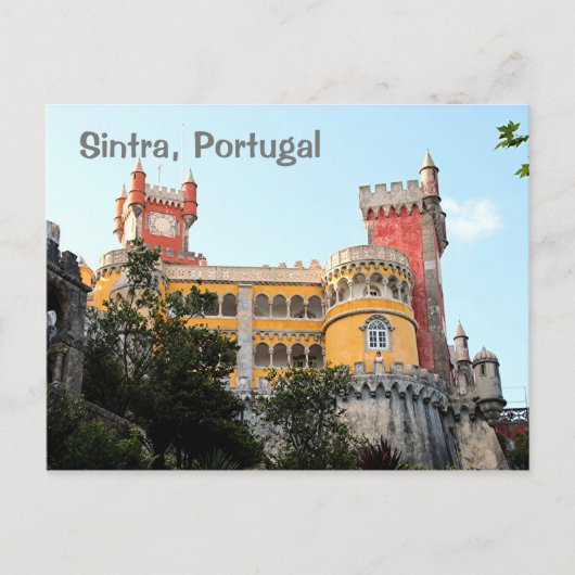Sintra, Portugal: Pena Palace, in der Nähe von Lis Postkarte (Vorderseite)