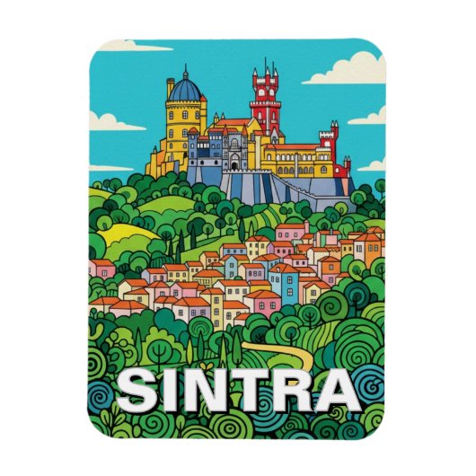Sintra Portugal Reise Magnet (Vertikal)