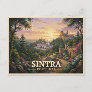 Sintra Portugal Reise Postkarte