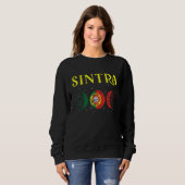Sintra Portuguese City Retro Portugal Flag Sweatshirt (Vorne ganz)