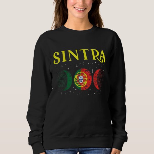 Sintra Portuguese City Retro Portugal Flag Sweatshirt (Vorderseite)