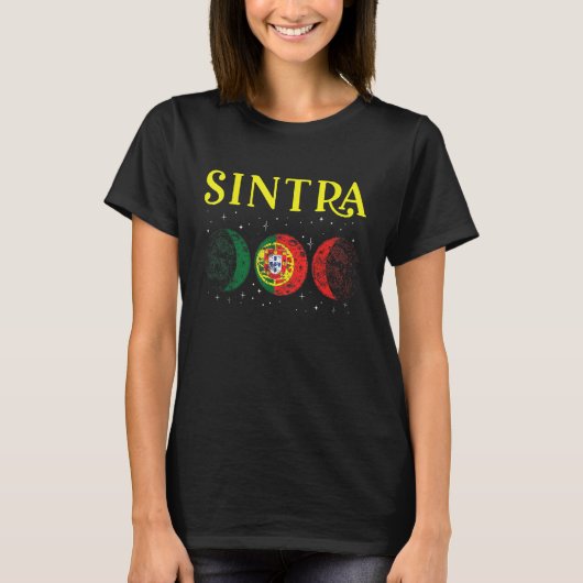 Sintra Portuguese City Retro Portugal Flag T-Shirt (Vorderseite)