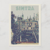 Sintra Regaleira Palast Abbildung Portugal Postkarte (Vorderseite)