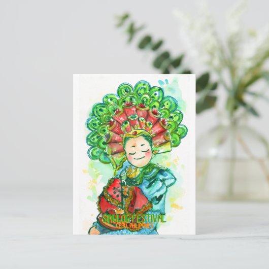 Sinulog Festival - DNM Postkarten (Stehend Vorderseite)