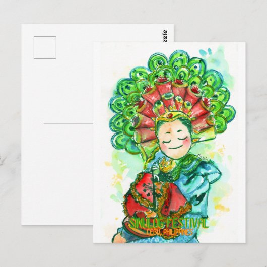 Sinulog Festival - DNM Postkarten (Vorne/Hinten)